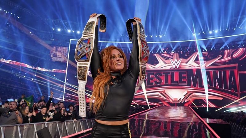 The Man made history by becoming RAW and SmackDown Women's Champion at WrestleMania 35.